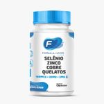 Selênio 100mcg, Zinco 30mg e Cobre 2mg Quelatos Cápsulas