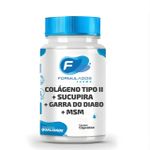 Colageno Tipo II 40mg + Sucupira 300mg + Garra do Diabo 400mg + MSM 400mg Cápsulas 