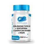 Colageno Tipo II 40mg + Sucupira 300mg + Garra do Diabo 400mg + MSM 400mg Cápsulas 