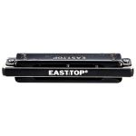Gaita Easttop Diatônica T008K 2.0 Preta C Dó Com Case