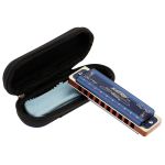 Gaita Easttop Diatônica T008K Azul F Fá Com Case