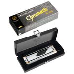 Gaita Seydel Cromática De Luxe C Dó 51480C 48 Vozes Com Case
