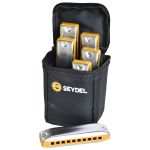 Kit 6 Gaitas Seydel Diatônica Summer Session Steel Com Bag