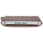 Gaita Kongsheng Cromática Boogie Man Pro Marrom C Dó KB12PRO 48 Vozes Com Case