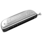 Gaita Hohner Chrometta 12 Dó 255/48 Com Case