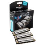 Kit 3 Gaitas Hohner Diatônica Big River 590/20 20 Vozes Com Case