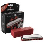 Gaita Hohner Diatônica Golden Melody C Dó 544/20 Com Case