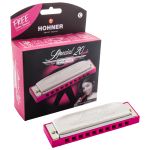 Gaita Hohner Diatônica Special 20 Rosa C Dó 560/20 Com Case
