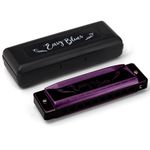 Gaita Hering Diatonica Easy Blues C Dó Púrpura PU4420C Com Case