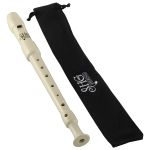 Flauta Shg Hering Doce Soprano Germânica C Dó Marfim com Capa