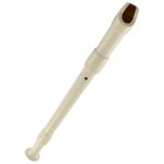 Flauta Shg Hering Doce Soprano Germânica C Dó Marfim com Capa