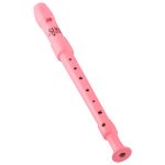 Flauta Shg Hering Doce Soprano Germânica C Dó Rosa com Capa