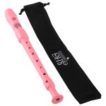 Flauta Shg Hering Doce Soprano Germânica C Dó Rosa com Capa