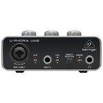 Interface de áudio Behringer U-Phoria UM2 2x2 USB