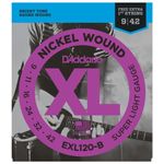 Encordoamento Para Guitarra Daddario 009 EXL120-B C/ Mi Extra