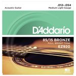Encordoamento Violão Aço Daddario 012 EZ920