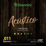 Encordoamento Para Violão Aço Giannini 011 Bronze 65/35 GESPW
