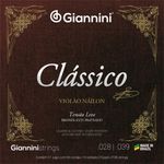 Encordoamento Para Violão Nylon Giannini Tensão Leve GENWPL