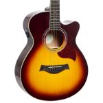 Violão Aço Eletroacústico Seizi Kyoto Kaizen Auditório Cutaway Brown Burst