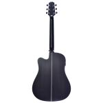 Violão Aço Eletroacústico Seizi Neo Tokyo Cutaway Mirai Folk Open Pore Black