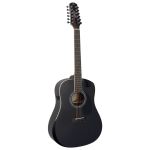 Violão Eletro Acústico Seizi Neo Akira 12 Cordas Mirai Folk Open Pore Black