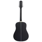 Violão Eletro Acústico Seizi Neo Akira 12 Cordas Mirai Folk Open Pore Black