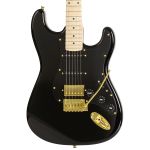 Guitarra Seizi Vintage Budokan Stratocaster Black Gold HSS