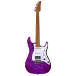Guitarra Seizi Katana Musashi Plus Quilted Amethyst Purple HSS