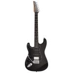 Guitarra Seizi Fun Katana Musashi Midnight Black Sparkle HSS Canhoto