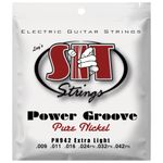 Encordoamento Para Guitarra SIT 009 Power Groove Extra Light PN942