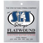 Encordoamento Para Guitarra SIT 012 Flatwound Medium F1252