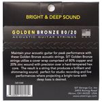 Encordoamento Para Violão Aço SIT 010 Golden Bronze 80/20 Extra Light GB1048