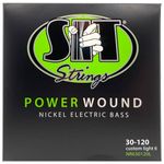 Encordoamento Para Baixo SIT 6 Cordas 030 Power Wound NR630120L