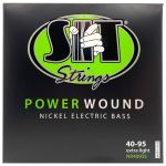Encordoamento Para Baixo SIT 4 Cordas 040 Power Wound Short Scale NR4095S