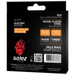 Encordoamento Para Guitarra Solez 010 SLG10 Com 2 Cordas Extras