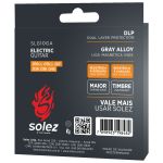 Encordoamento Para Guitarra Solez 010 Stainless Steel SLG10-GA Com 2 Cordas Extras