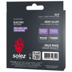 Encordoamento Para Guitarra Solez 011 Stainless Steel SLG11-GA Com 2 Cordas Extras