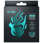 Encordoamento Para Guitarra Solez 012 Stainless Steel SLG12-GA Com 2 Cordas Extras
