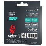 Encordoamento Para Guitarra Solez 012 Stainless Steel SLG12-GA Com 2 Cordas Extras