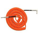 Cabo Tecniforte Jimi Coil Plug L P10 X P10L 90º 9,15 Metros Laranja