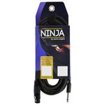 Cabo Para Microfone Santo Angelo Ninja XLR F x P10 3,05 Metros