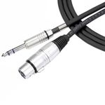 Cabo Para Monitor de Áudio Santo Angelo XLR F x P10 3,05 Metros