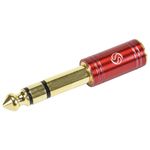 Plug Adaptador Santo Angelo P2/P10 Estéreo Banhando à Ouro 18k