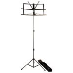 ESTANTE TELESCOPICA PARA PARTITURA DOLPHIN PRETA COM CAPA