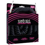 CABO ERNIE BALL COILED ULTRAFLEX PLUG RETO P10 X P10 9,14 METROS PRETO P06044