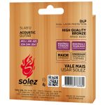 Encordoamento Para Violão Aço Solez 012 Bronze 80/20 SLAB12 C/ Mi Extra