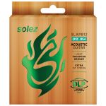 Encordoamento Para Violão Aço Solez 012 Phosphor Bronze SLAPB12 C/ Mi Extra