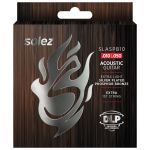 Encordoamento Violão Aço Solez 010 Silver Bronze SLASPB10 C/ Mi Extra