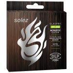 Encordoamento Violão Aço Solez 011 Silver Bronze SLASPB11 C/ Mi Extra