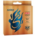 Encordoamento Para Violão Aço Solez 010 Bronze 85/15 SLATB10 C/ Mi Extra